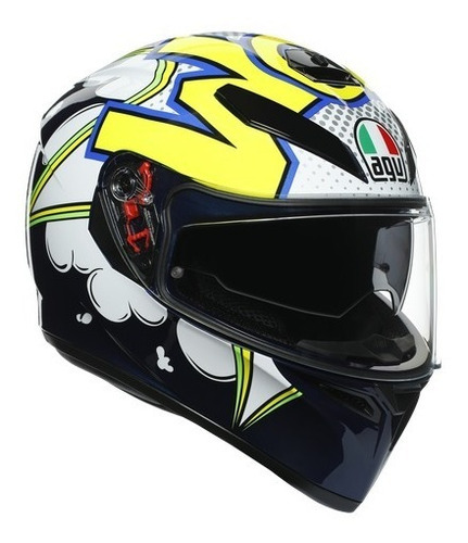 Casco Agv K3 Sv Bubblee Valentino Rossi 46 Moto Gp 