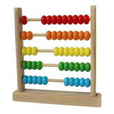 Juguete De Aprendizaje Multicolor De Ábaco De Madera Beads B