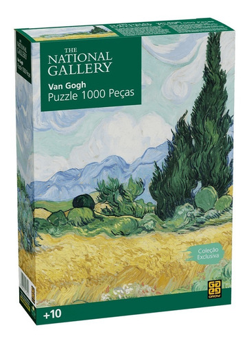 Quebra Cabeça Puzzle National Gallery Van Gogh 1000pçs Grow