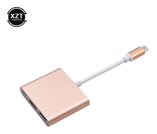 Hub Usb C A Hdmi Adaptador Para Macbook Pro/air Rayo 3 Hub U