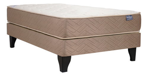 Cama Europea Bamboo 1 Plaza Celta Color Beige