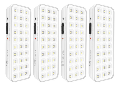 Set X4 Luces De Emergencia Led Recargables Gadnic Portátiles