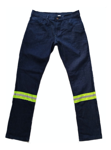 Uniforme Calça Jeans Refletivo Masculina Reforçada