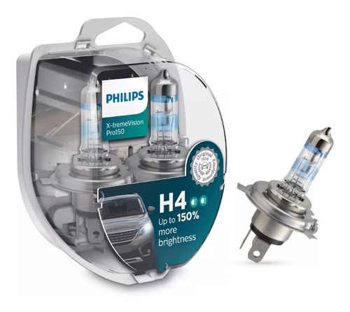 Lampara Led Philips H4 Xtreme Vision+130% 60/55w Auto