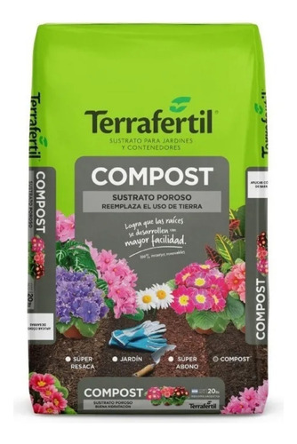 Compost Sustrato Poroso Terra Fertil 20 Dm3 Abono - Up