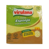Paño Esponja Antibacterial Virulana Bio Extra Absorbente Ve