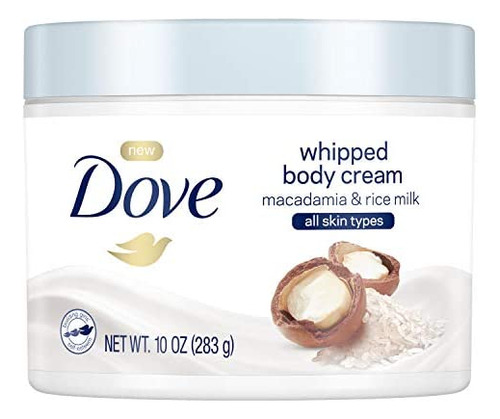 Crema Corporal De Leche De Arroz Y Macadamia Batida Dove 10