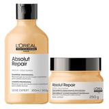 Kit Loreal Absolut Repair Shampoo 300ml + Mascara 250g