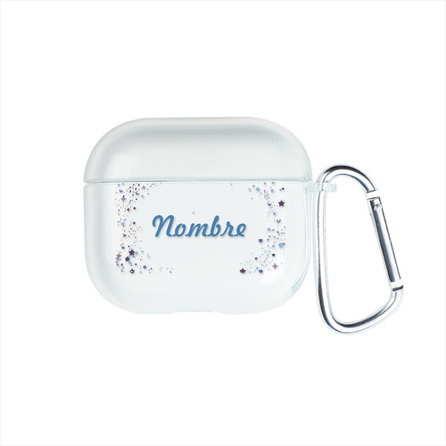 Funda Para AirPods Personalizada Estrella Galaxia Con Nombre