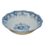 Ensaladera De Porcelana 25cm Diseño Ingles Blue Dream