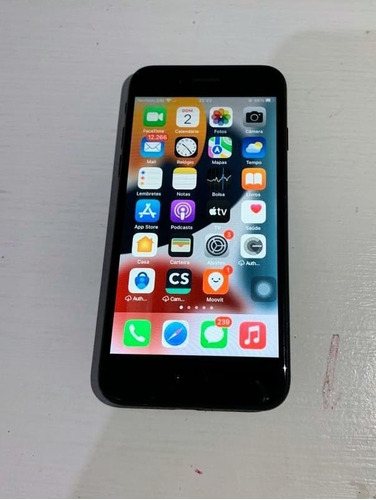  Apple iPhone 7 32gb Preto-fosco Funcionando Botão Home Ruim