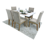 Comedor 6 Puestos Turin Natural Camel