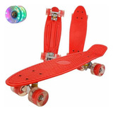 Tabla De Skate Penny Ruedas Con Led Patineta Para Niños/as