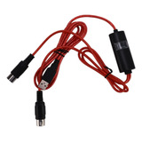 Convertidor De Cable De Entrada Y Salida Midi A Usb De 5 Pin