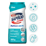 Limpador Po Saponaceo Cloro Sapolio Radium Bombril 300g