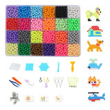 Kit 7200 Beads 24 Color Para Humedezca Diy Juguetes