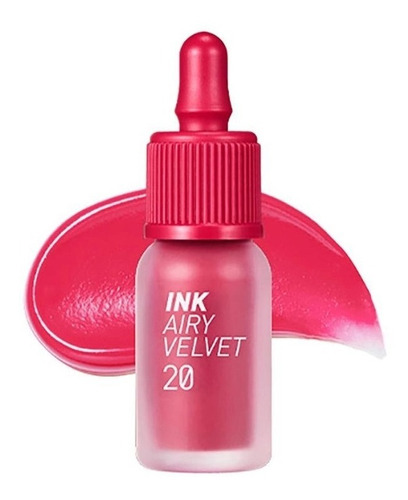 Ink Airy Velvet Peripera Color 20 Beautiful Coral Pink