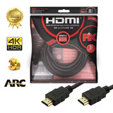 Cabo Hdmi 2.0 4k Hdr 19p Gold Ultrahd 8m 8metros 3d Arc Pix