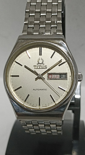 Fino Suizo Titus Automático Day/date Vintage '70s No Rolex