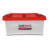Caja Organizador Colbox T Mediano X 11,5l Art9392 Colombraro Color Rojo