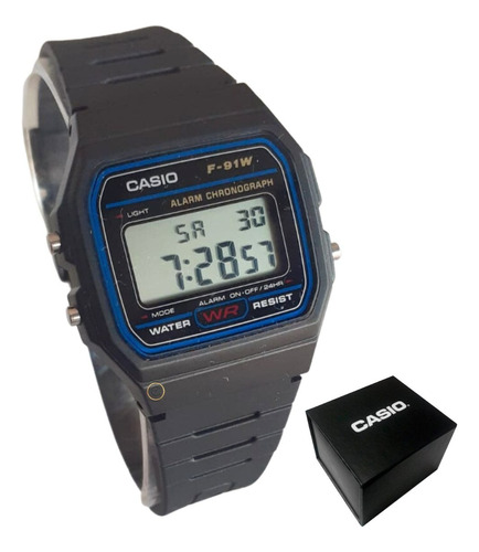 Relógio Masculino Casio Digital Esportivo F-91w-1dg