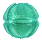 Kong Squeezz Dental Pelota Textura Única Premios O Croquetas Color Azul Aqua