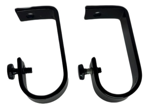 Kit X 2 Soporte Para Barral De 1¨ Techo Key Negro