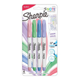 Marcadores Sharpie X4 Snote Pastel Chisel Resaltador Subraya