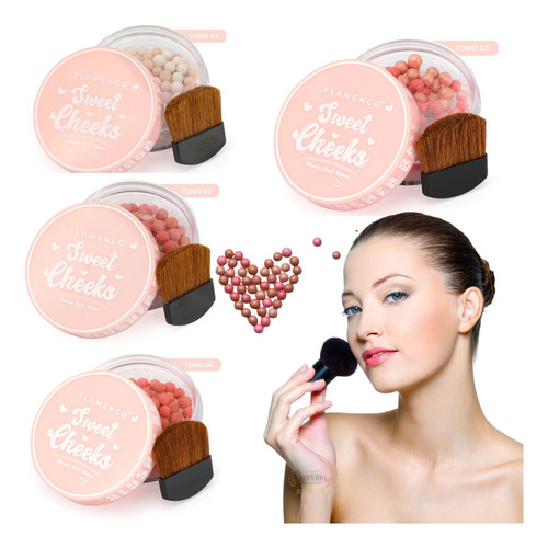 Rubor Blush En Perlas Satinado Maquillaje Rostro