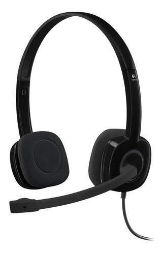 Headset Stereo Analógico 3,5mm Business Logitech H151 Preto