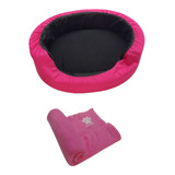  Cama Para Mascotas Redonda Pequeña + Cobija Mediana