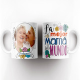 Taza Ceramica Día De La Madre Personalizada Con Foto
