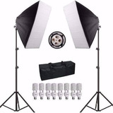 Kit Iluminação  Estúdio Profissional Completo Softbox 110v