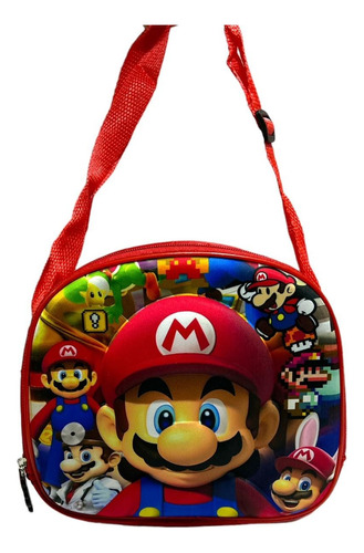 Lunchera Térmica Super Mario Bros Escolar Infantil Premium +