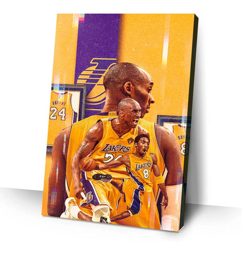 Quadro Decorativo 50x30cm Kobe Bryant 08