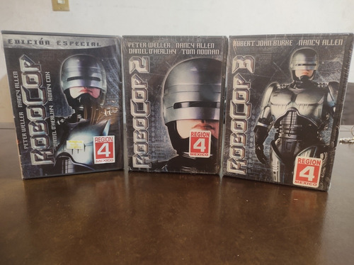 Trilogía Robocop Región 4 Dvd Sellados