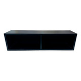 Mueble Flotante Negro Rack Tv - Con Fondo 42 Pulgadas!