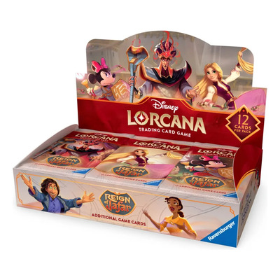 Disney Lorcana TCG Reign of Jafar | Ravensburger | Reinado de Jafar | Caja con 24 Sobres de Expansión en Inglés | 288 Cartas para Construir, Mejorar y Personalizar Mazos | Colección Oficial | Envío gratis