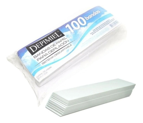 Bandas Depilatorias Descartables Depimiel X 100 Unidades