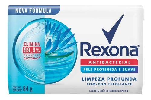 Sabonete Antibacteriano Rexona Limpeza Profunda 84g Kit C/30