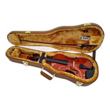 Case Térmico Luxo Couro Marrom Para Violino Formato 4/4