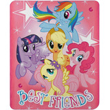 Hasbro's My Little Pony, 'happy Herd' - Manta De Forro Polar