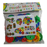 Juego Didactico Botones Para Enhebrar Puzzle  Motrocidad 