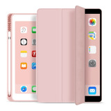 Funda Smart C/porta Pluma Para iPad 10.2 7a 8a Y 9a Rosa Oro
