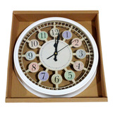 Reloj De Pared Redondo Decorativo Minimalista Mural Mm681