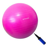 Bola De Ginástica Suíça 55cm Woder Pilates Funcional Treino Cor Rosa