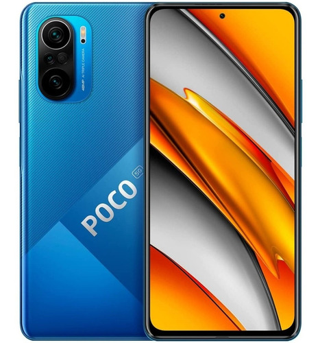 Celular Xiaomi Poco F3 5g Azul Amoled 48mp 128gb 6gb Ram F