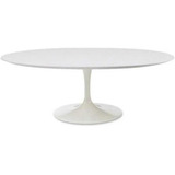 Mesa De Jantar Saarinen Oval 180x100 Cm Laqueada Branco