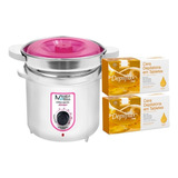 Kit Termocera Junior Rosa 400g Com Refil E 2kg Cera Natural