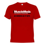 Musclemeds As Serious As It Gets T-shirt Polera Gym S Red